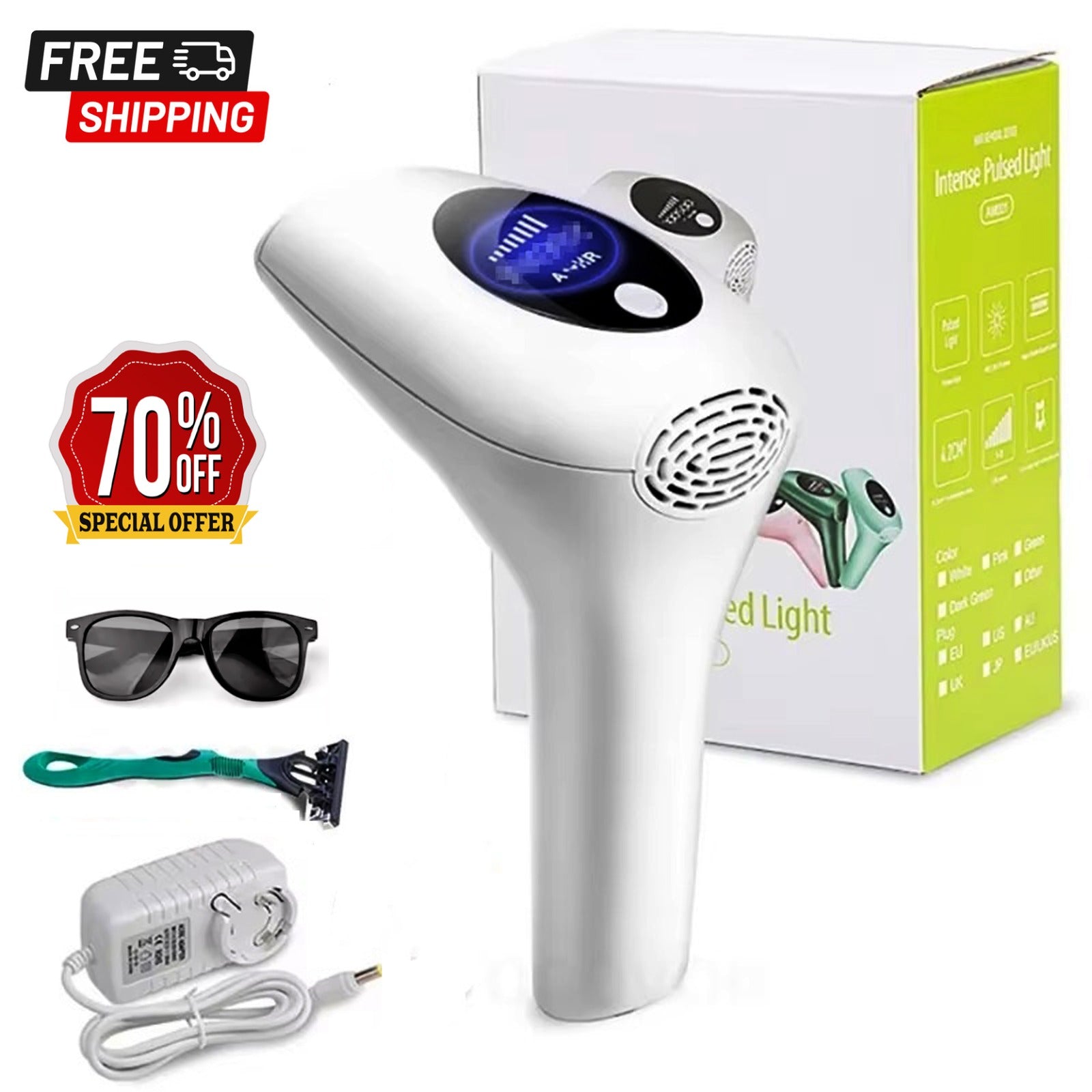 Permanent IPL Hair Removal Machine – Safe & Effective Full Body Laser Device