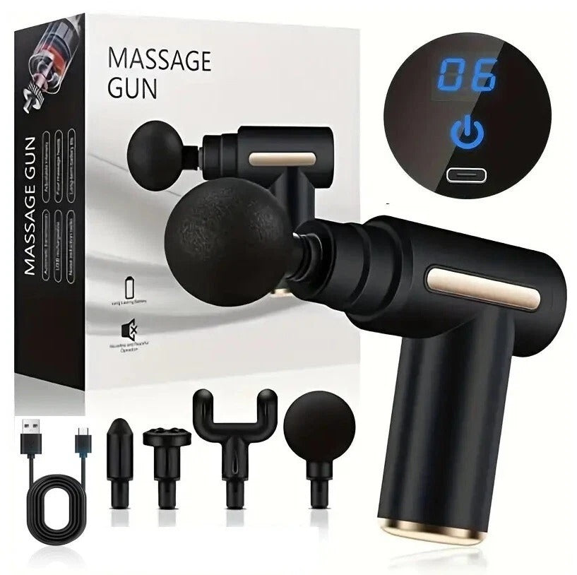 Deep Tissue Muscle Massage Gun for Full Body Pain Relief and Recovery